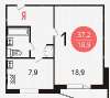 Сдам 1-комнатную квартиру, ул. Милашенкова 7к1, 38 м²