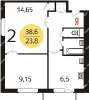 Сдам 2-комнатную квартиру, Херсонская ул. 23, 39 м²