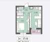 Сдам 1-комнатную квартиру в Москве, м. Солнцево, ул. Юлиана Семёнова 8к2, 37.6 м²