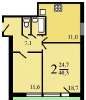 Сдам 2-комнатную квартиру в Москве, м. Отрадное, Северный б-р 7, 48 м²