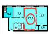 Сдам комнату в 3-к квартире в Москве, м. Люблино, Армавирская ул. 25, 17 м²